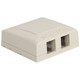 Elite Surface Mount Box with 2 Ports - White IC108SB2WH Elite Surface Mount Box with 2 Ports - White IC108SB2WH